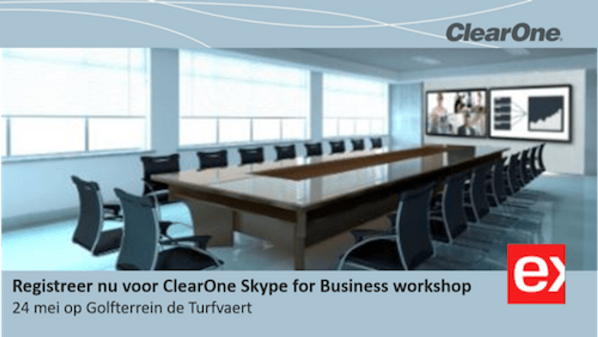 Skype for Business workshop met ClearOne image
