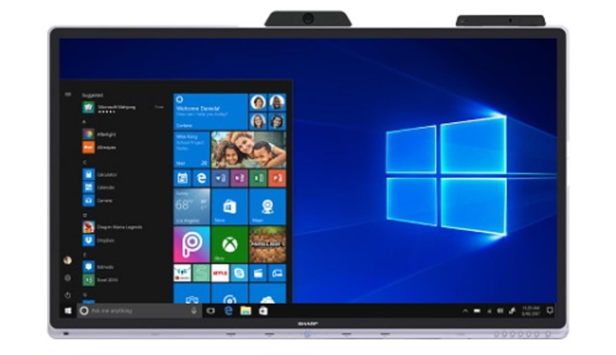 Sharp introduceert Windows collaboration display image