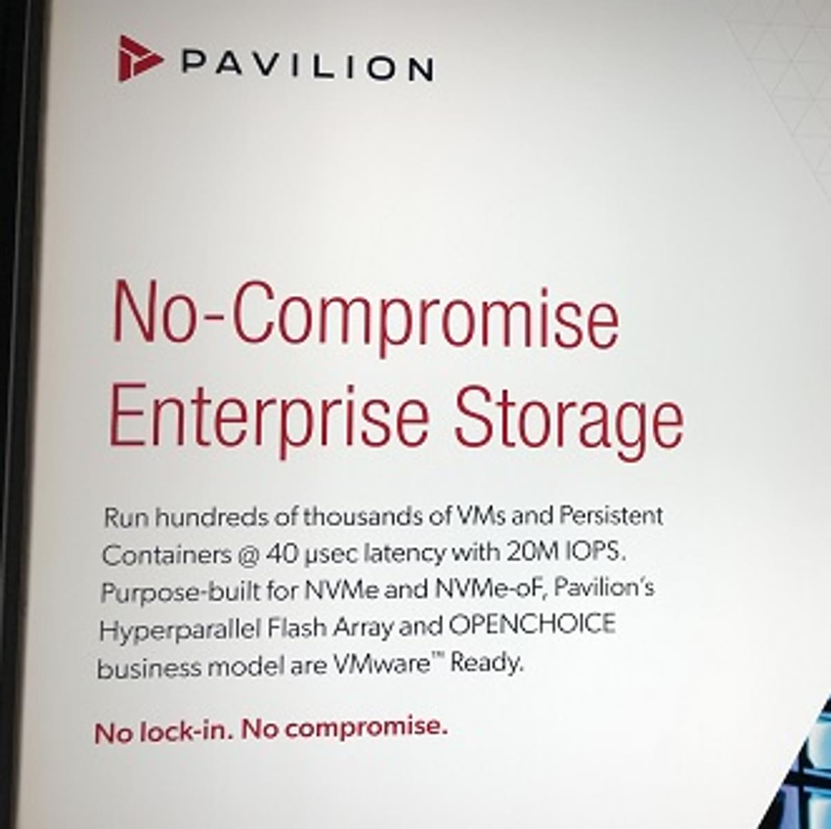 Pavilion behaalt de VMware Ready-status voor zijn hyperparallelle flash-array image