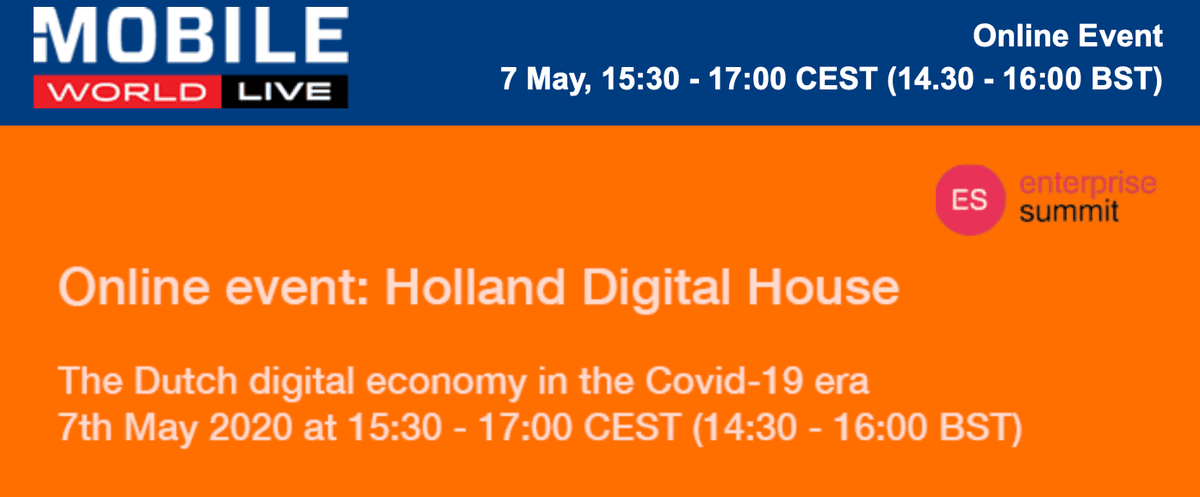 Registreer nu voor het Online event Holland Digital House image
