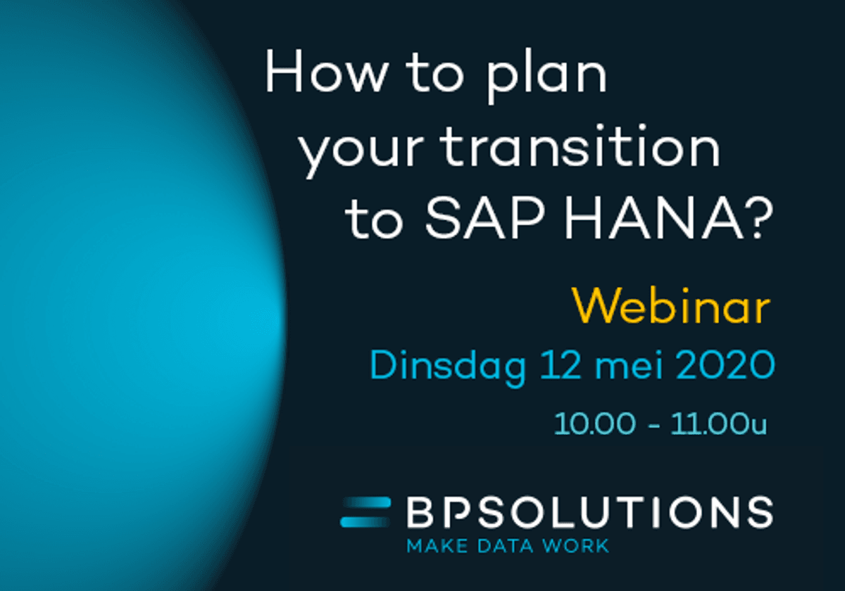 SAP HANA Webinar 12 mei image