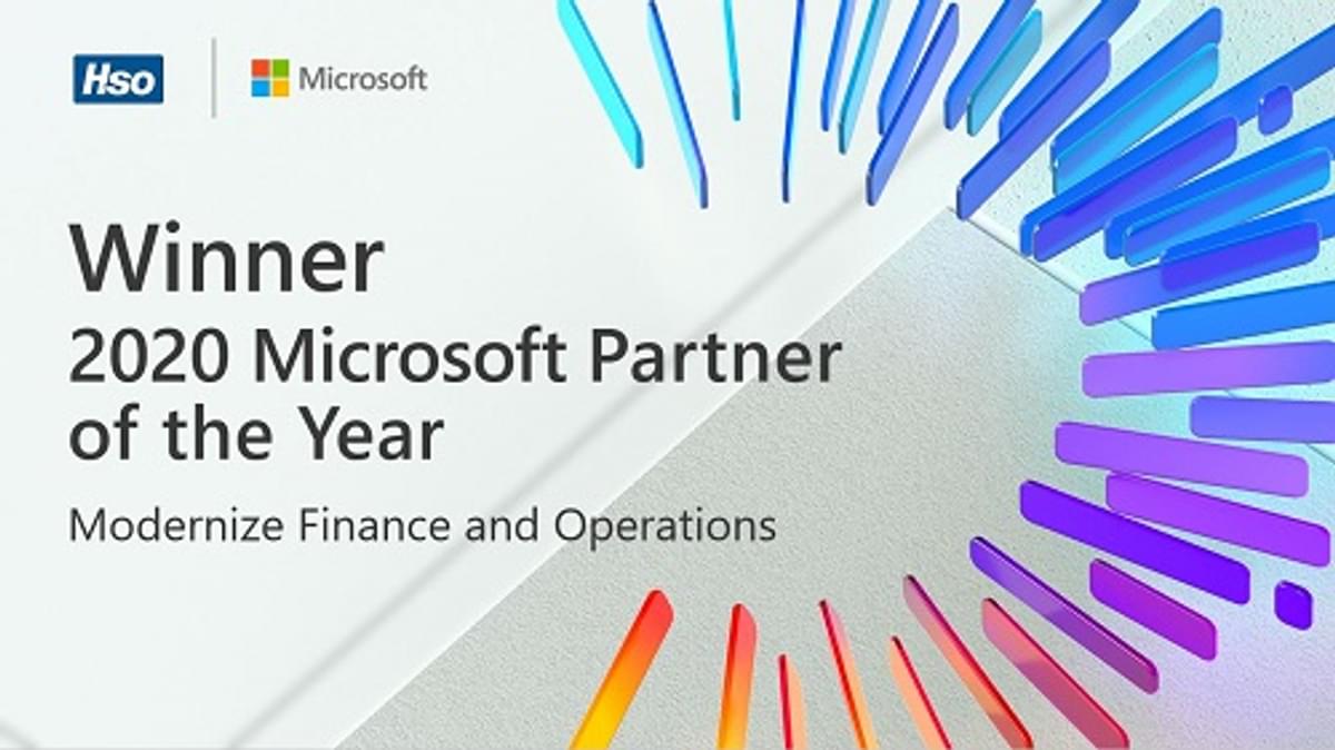 HSO wint Microsoft Partner Award in categorie Modernize Finance and Operations image