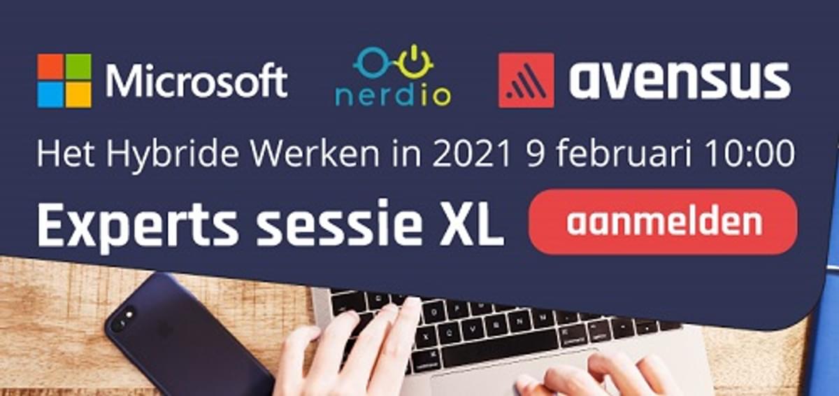 Expert Sessie XL – Het hybride werken in 2021 image