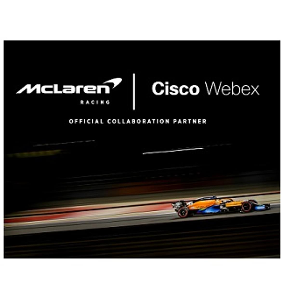 Cisco Webex is Official Collaboration Partner McLaren Formula 1 team image