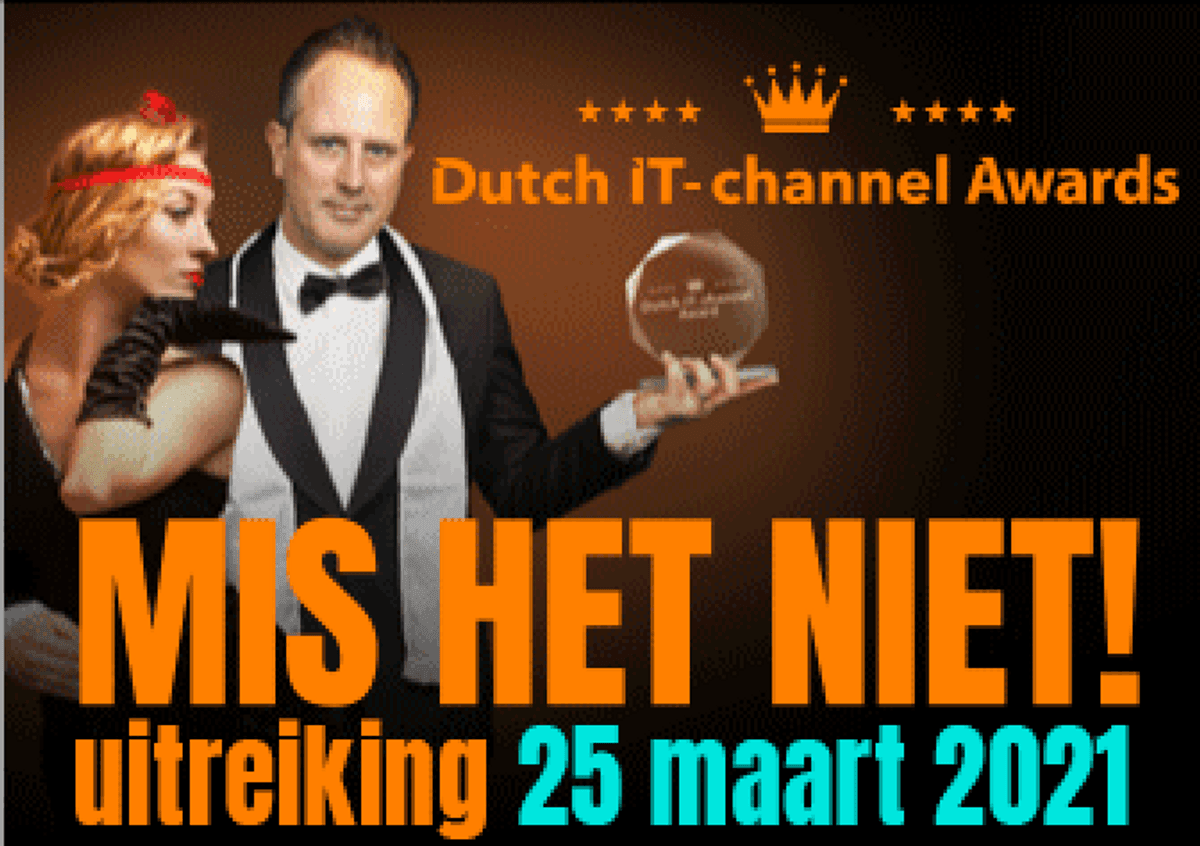 Dutch IT-channel Awards Virtuele show 25 maart 2021 image