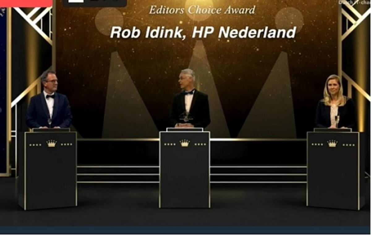 Dutch IT-channel reikt Editors Choice Award 2020 uit aan Rob Idink image
