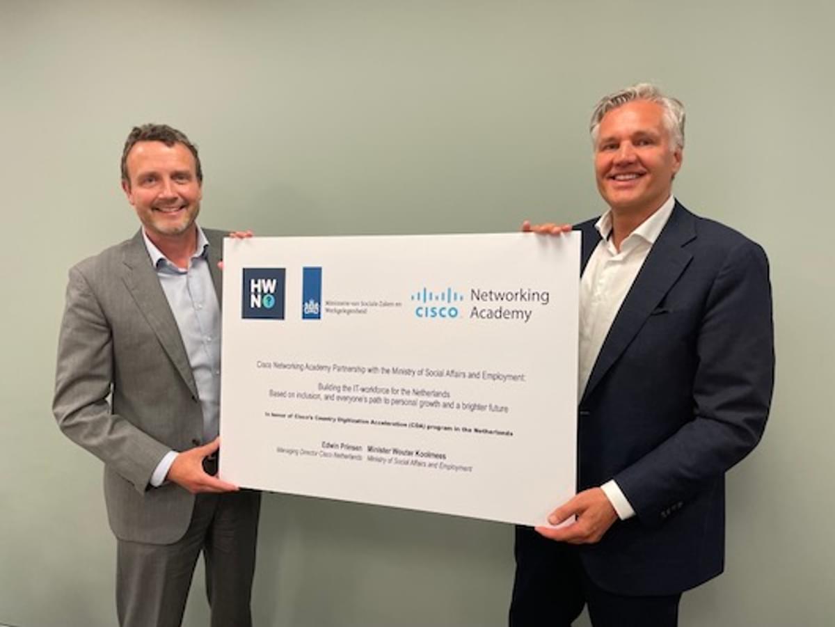 Cisco Nederland en Ministerie van Sociale Zaken en Werkgelegenheid vergroten IT-skills werknemers image