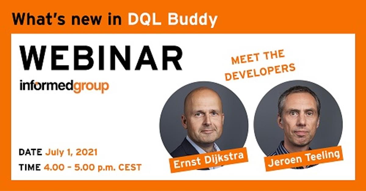 Gratis webinar Ontdek nieuwe functies DQL Buddy image