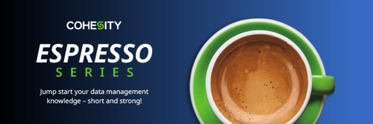 Cohesity Espresso: datamanagement is meer dan back-up of cyberweerbaarheid image