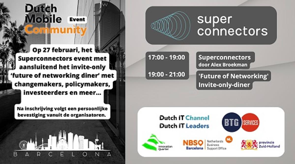 Superconnectors events helpen startups met vragen, ook tijdens MWC image