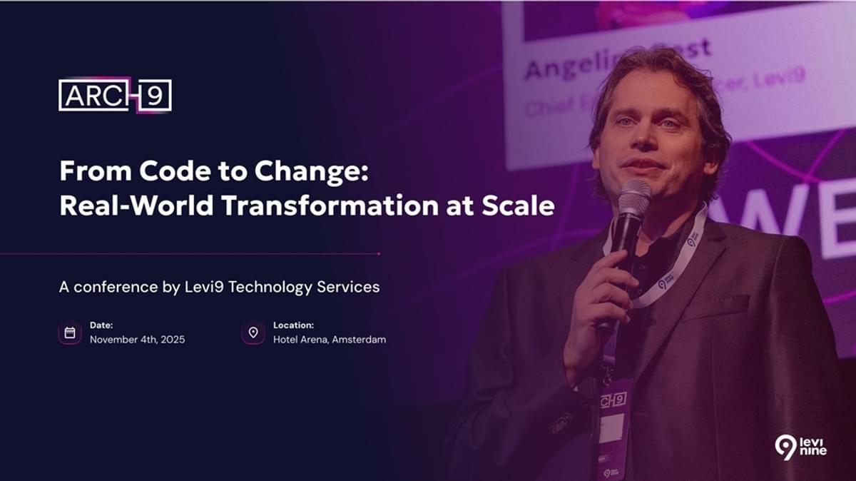 Arch9 2025 | From code to change: Real-world transformation at scale image