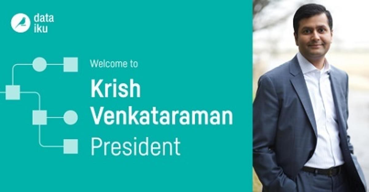 Dataiku stelt software-veteraan Krish Venkataraman aan als President image