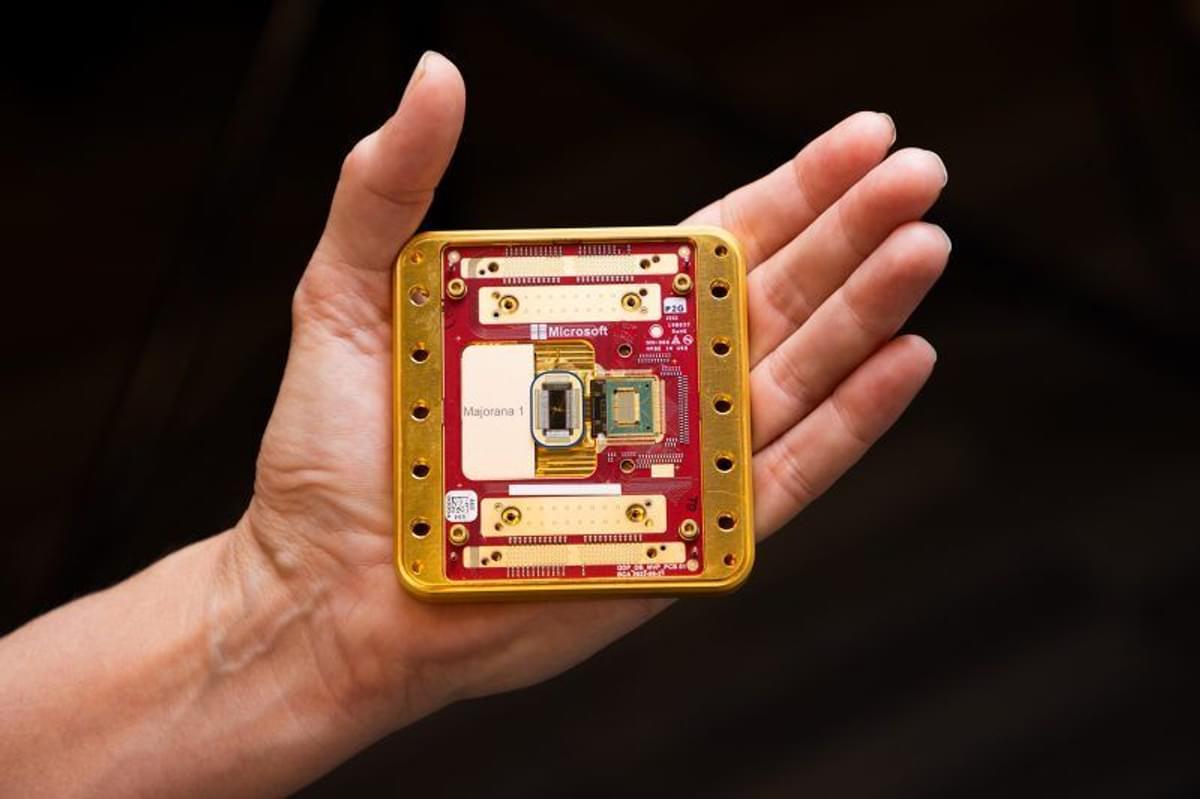 Microsoft Majorana 1 kwantumchip draait op topoconductor image