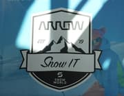 Arrow belicht op Snow IT moderne technologie