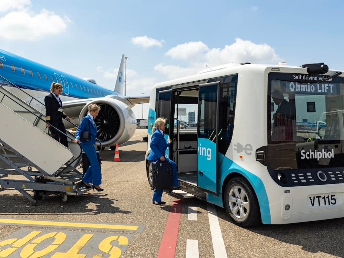 Schiphol en KLM testen zelfrijdende pendeldienst image