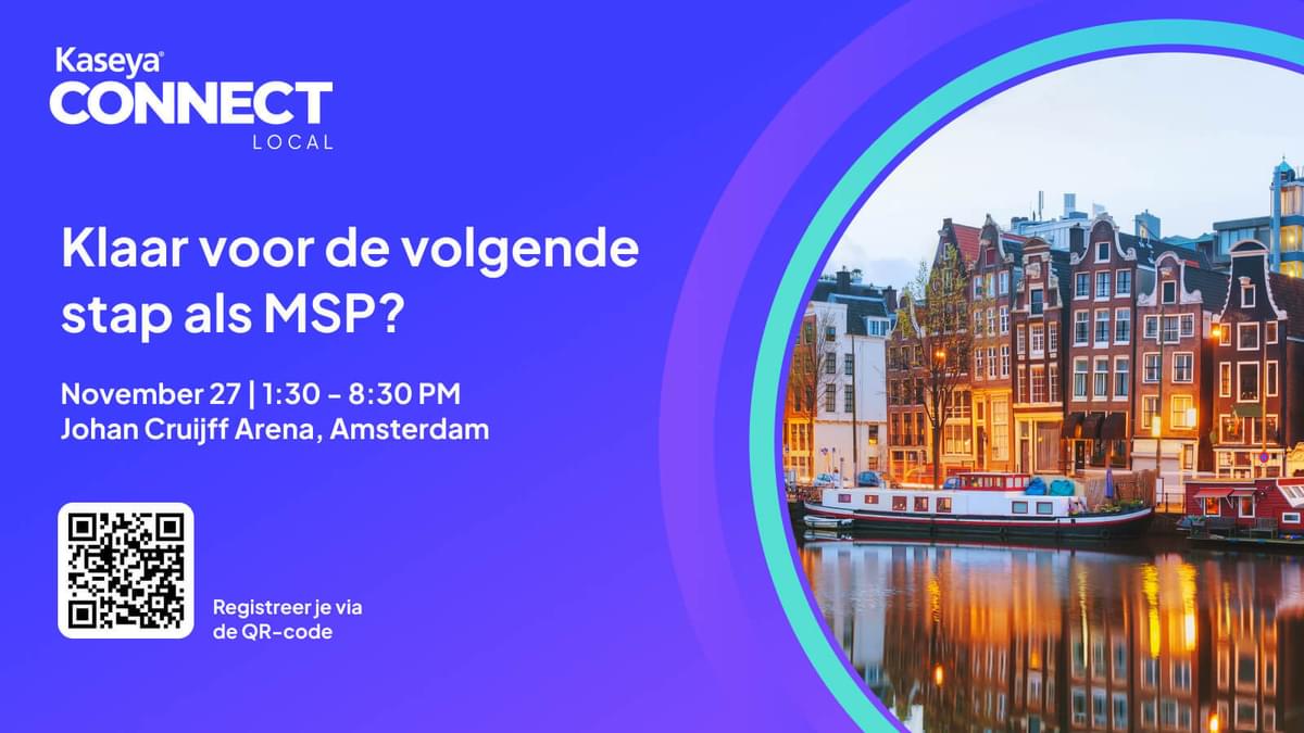 Kaseya+Datto Connect Local: gedij als onmisbare dienstverleners in de huidige economie image
