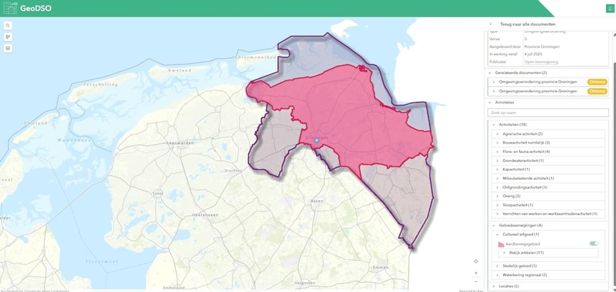 GeoDSO van Esri koppelt informatie uit DSO aan eigen gegevens in ArcGIS image