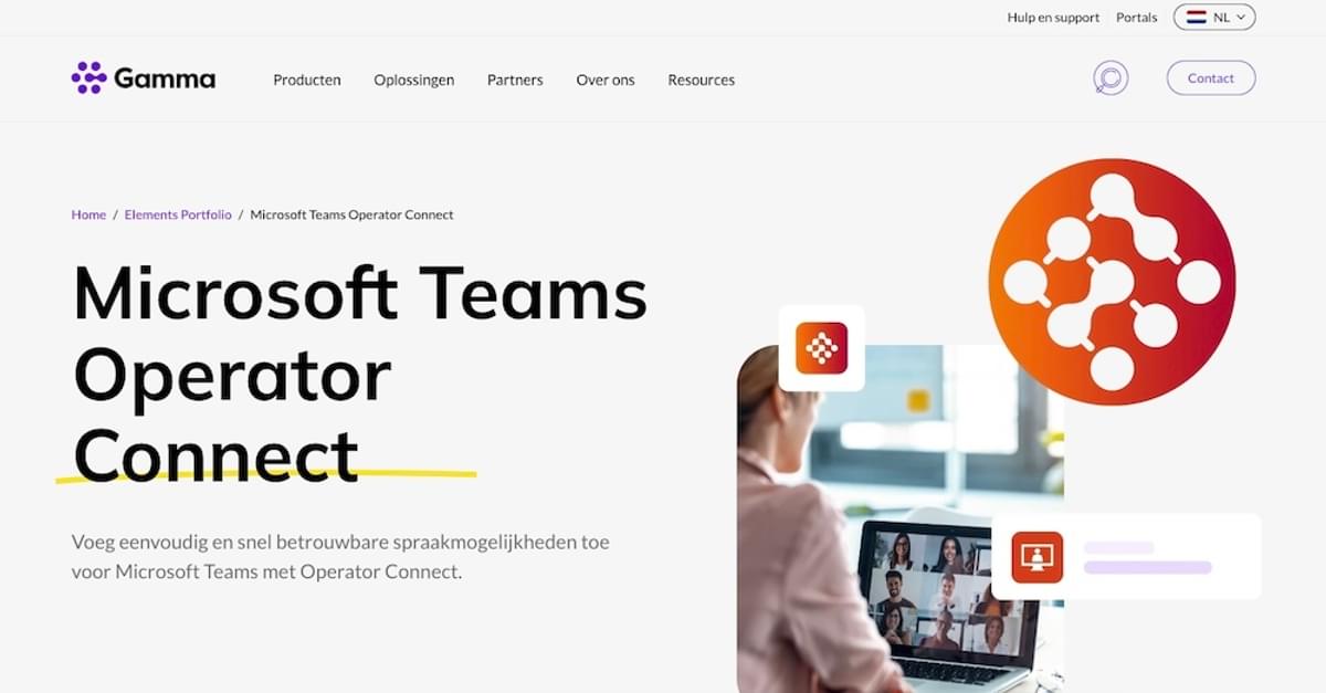 Website Gamma Communications vernieuwd image