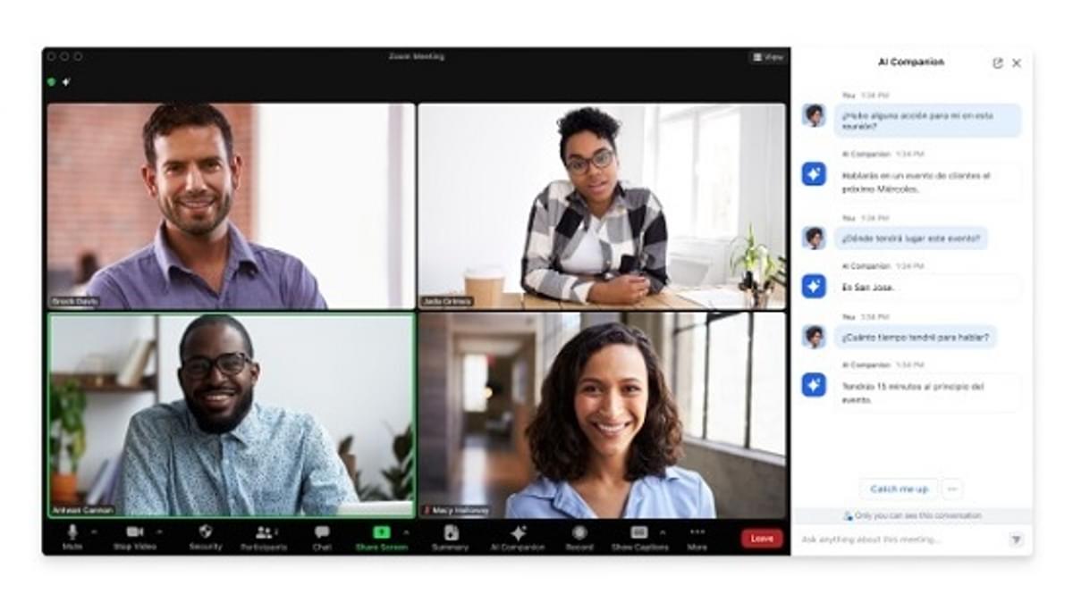 Zoom AI Companion binnen twee maanden ruim 1 miljoen keer gebruikt image