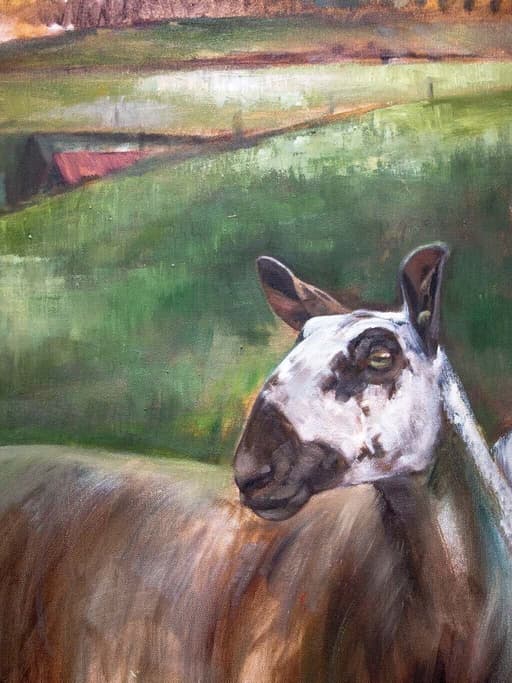 Carolyn Milne's Painting of Sheep