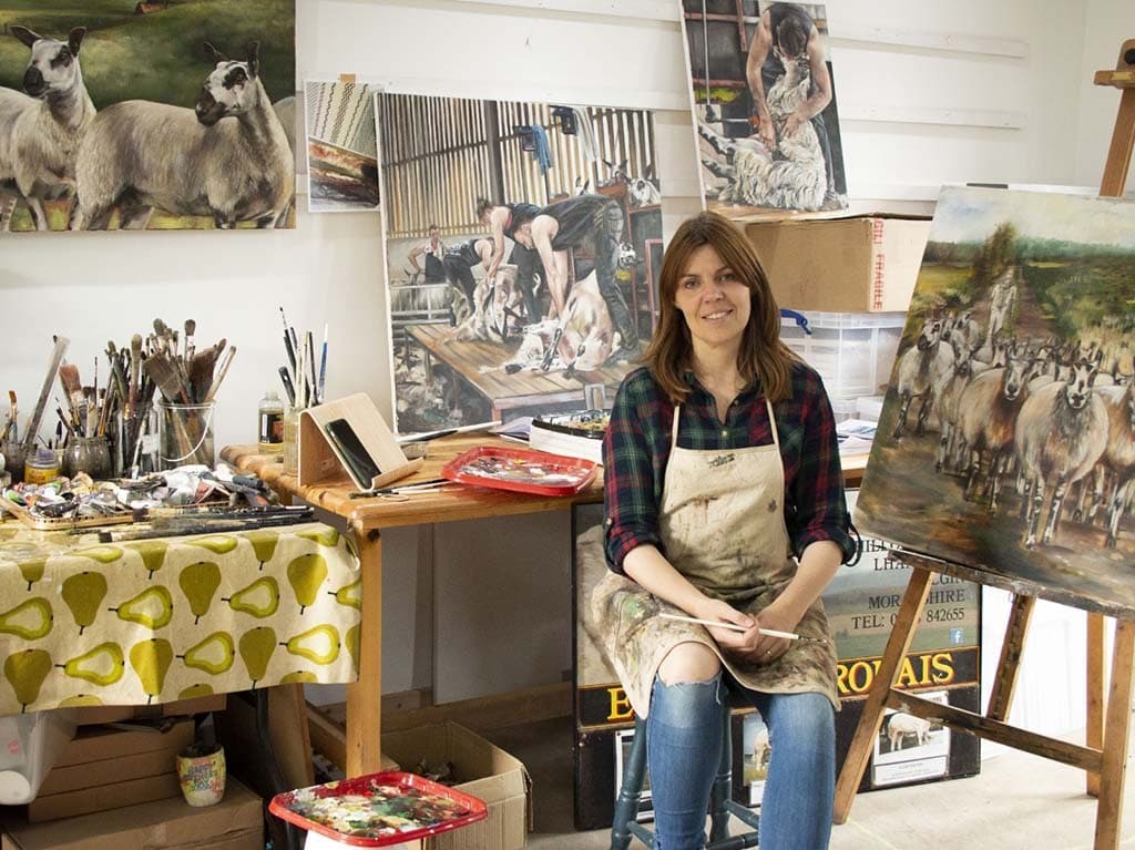 Carolyn Milne in her Studio