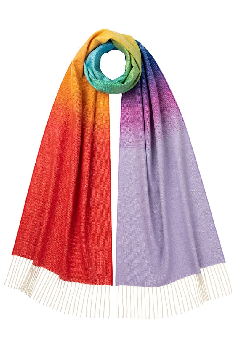 Johnstons of Elgin Limited Edition Rainbow Scarf for NHS Together Charity