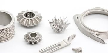 3D printed metal parts and artifacts