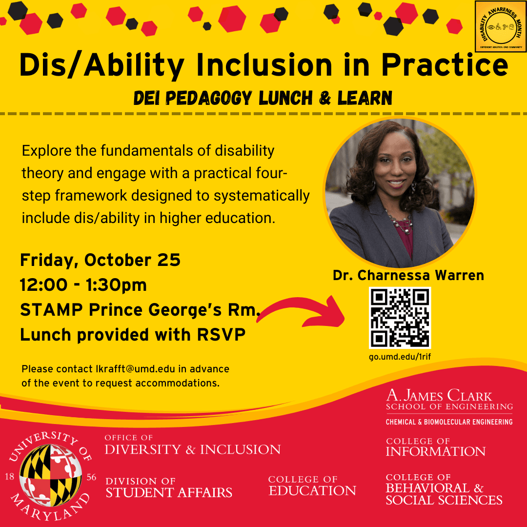 Disability Is Diversity (faculty/staff lunch & learn) logo