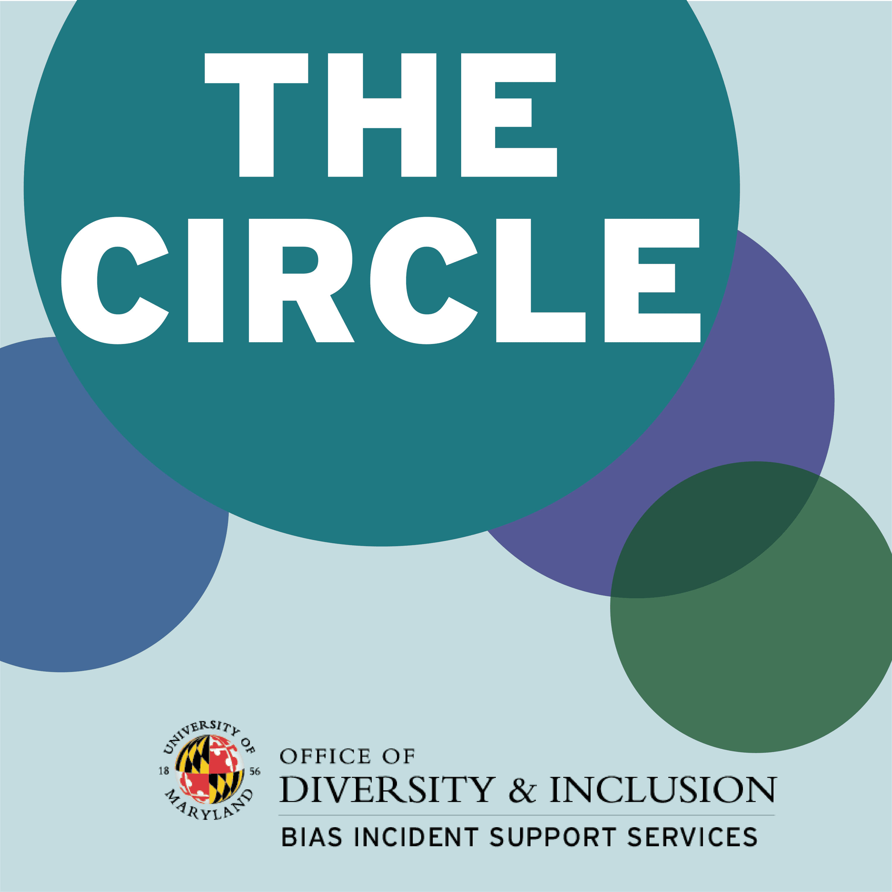 Flyer for The Circle with an overlapping circle design