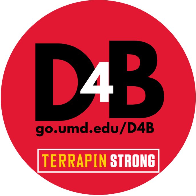 D4B TerrapinSTRONG go.umd.edu/D4B logo