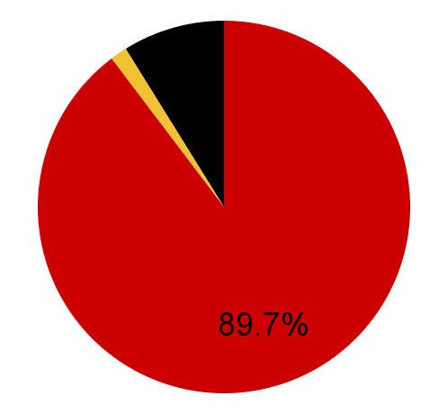 pie chart should 89.7% completion