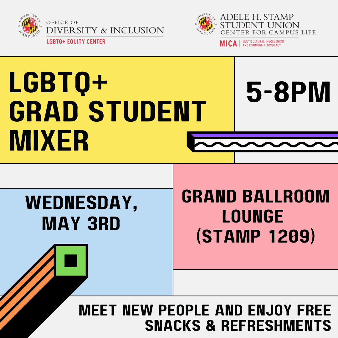 LGBTQ+ Grad Student Mixer Poster