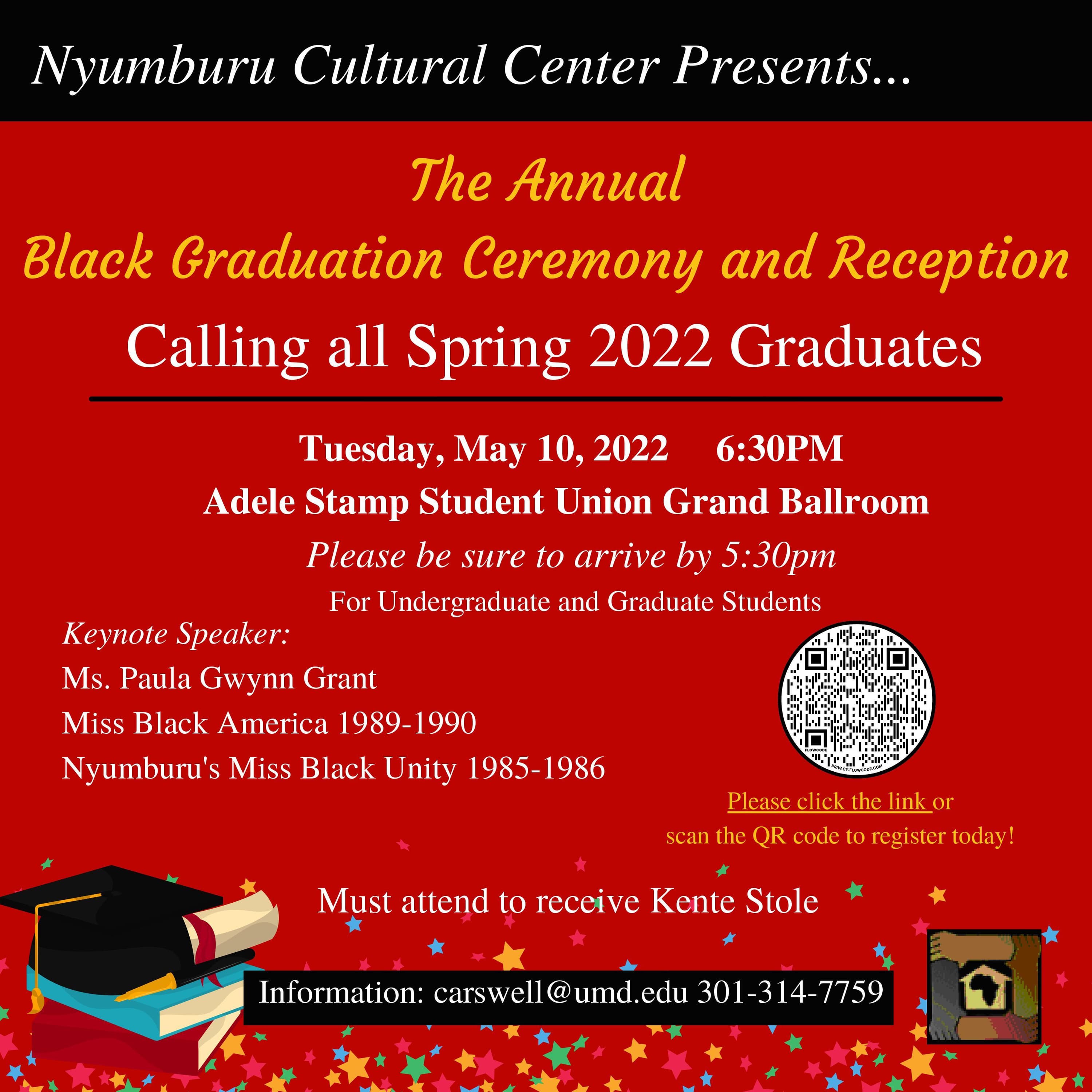 Nyumburu Black Graduation and Ceremony Promotional Flyer.