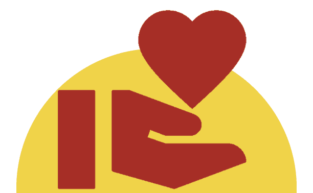 icon of hand holding heart