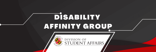 Disability Infinity Space above the Division of Student Affairs logo
