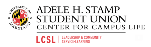 Adele H. Stamp Student Union: Center for Campus Life: Leadership & Community Service-Learning (LCSL) logo