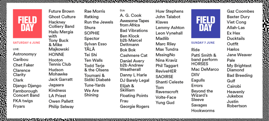 Field Day 2015 London Fourth Announcement