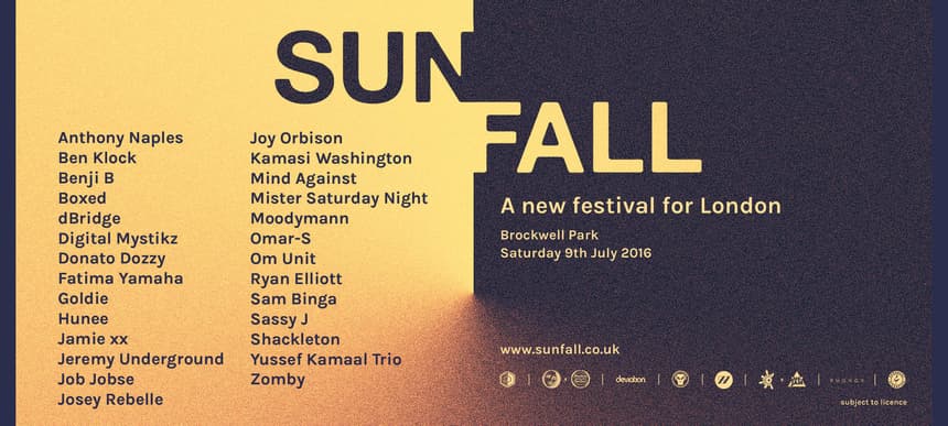Sunfall Line Up
