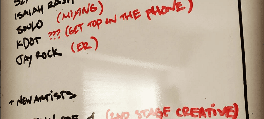 TDE Instagram post Kendrick Lamar