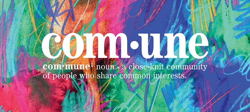 Commune 1st birthday mixtape artwork dummy