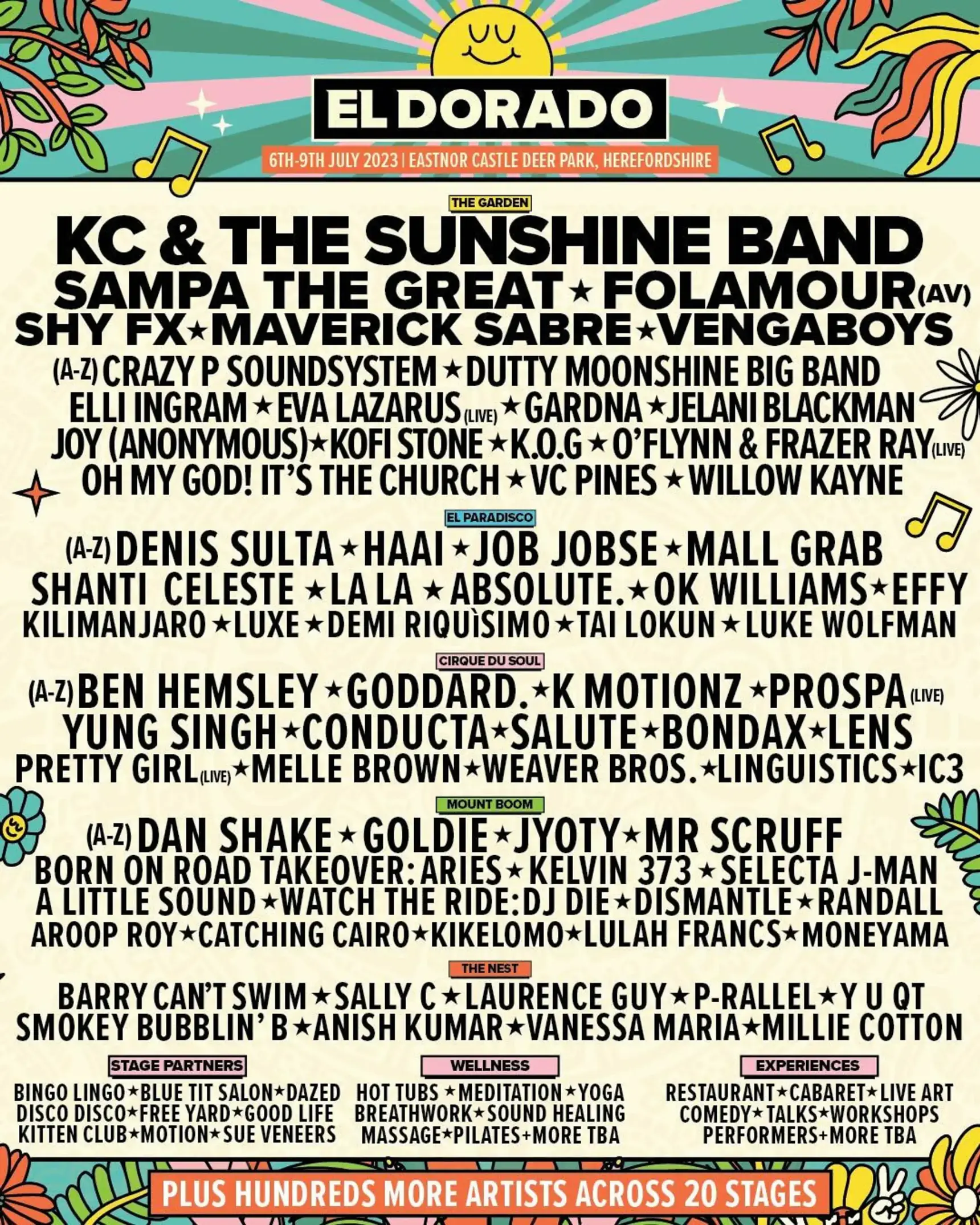 El dorado festival line up