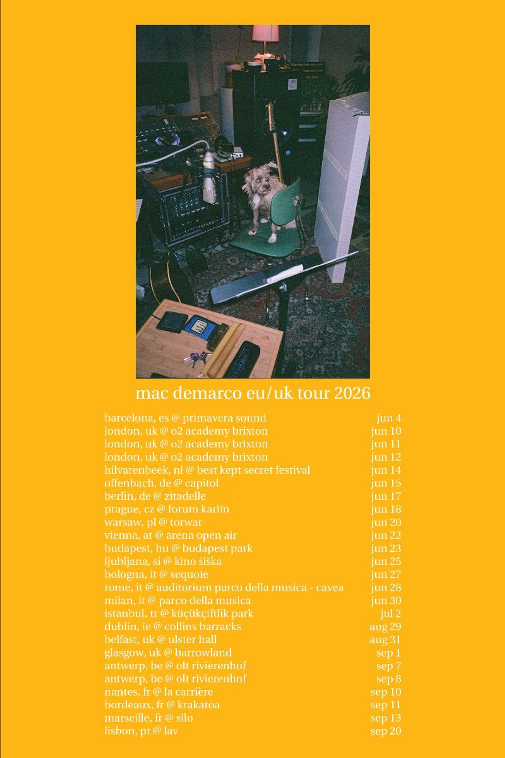 Mac demarco tour