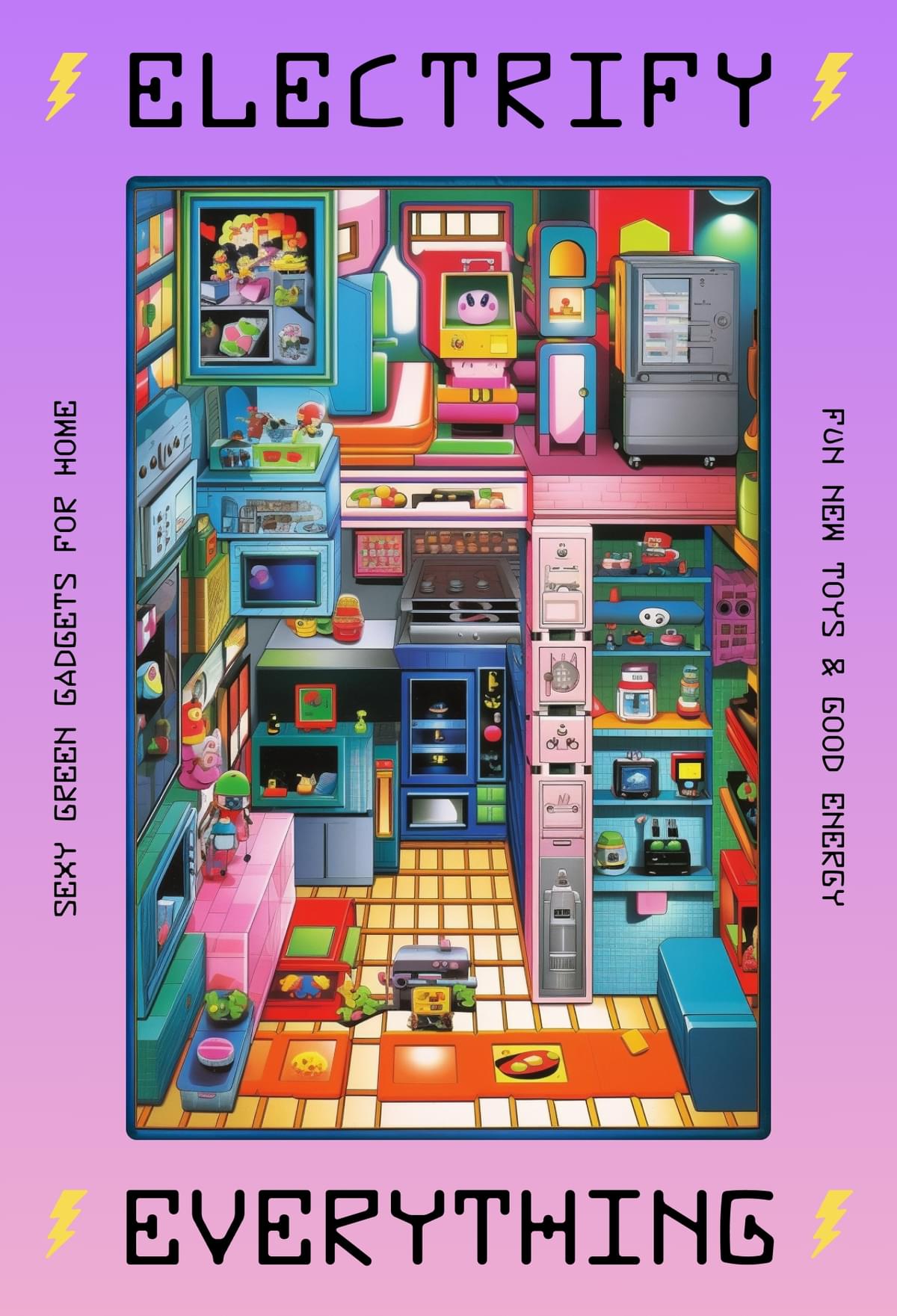 Electrify everything. Sexy green gadgets for home. For new toys & good energy., coming soon