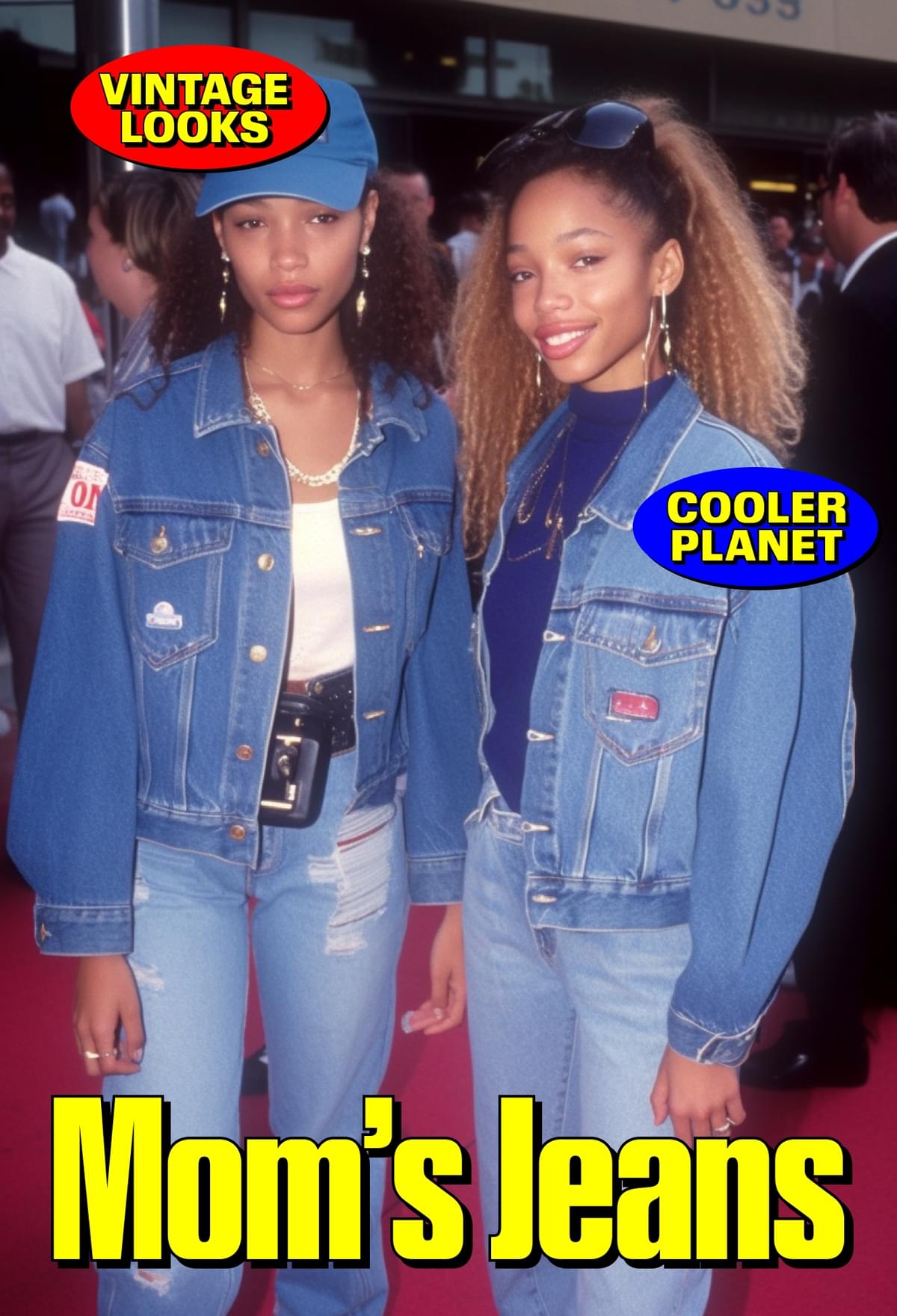 Mom's jeans. Vintage looks, cooler planet., coming soon