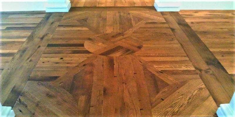 Antique White Oak Patterned Flooring spartanburg SC