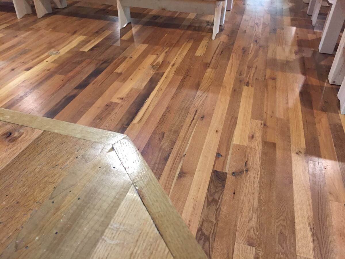 Classic reclaimed hardwood flooring