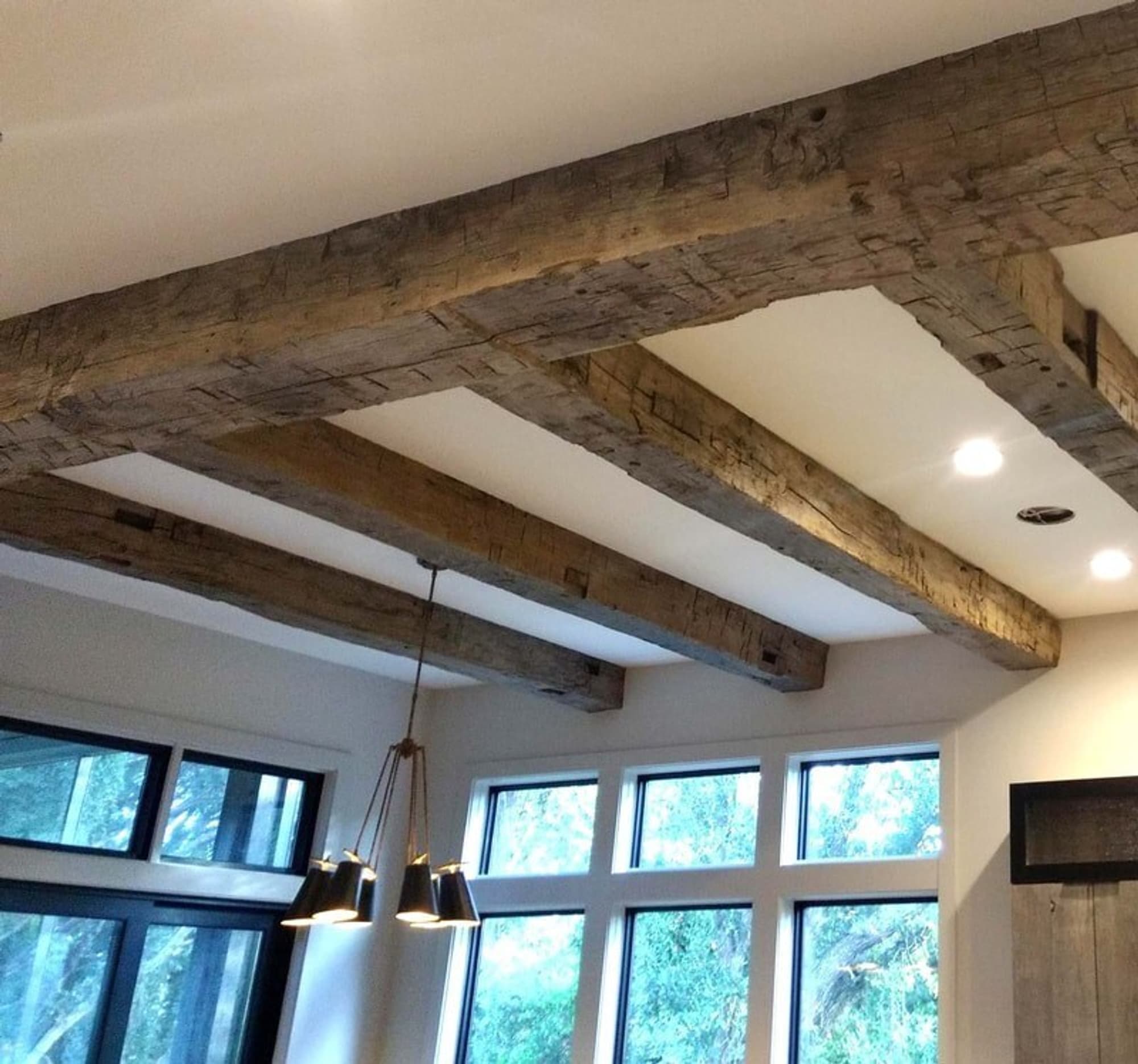 Reclaimed Wood Beams Whole Log