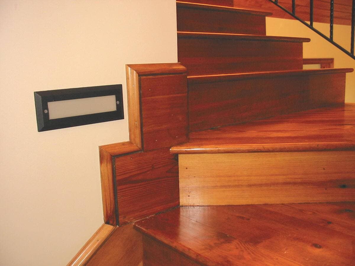 prime grade heart pine Stairs and risers at a landing
