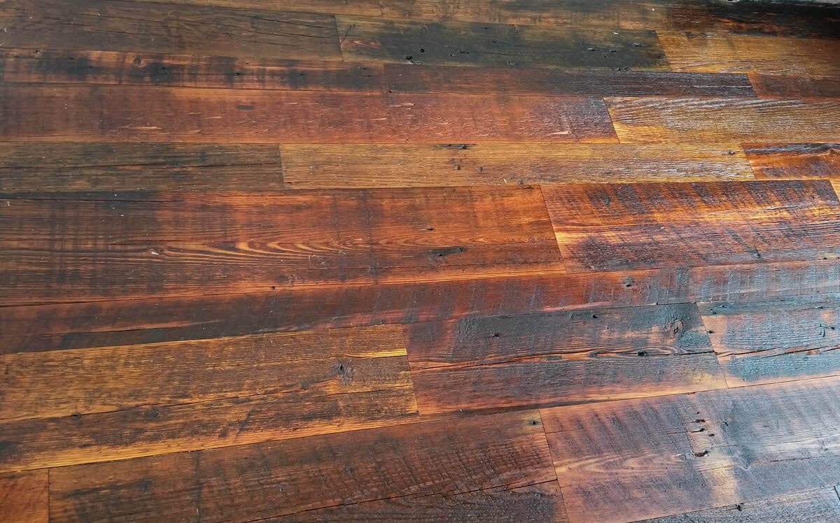 rustic heart pine character floor horizontal