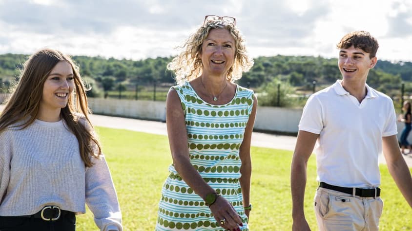 Alison with Students